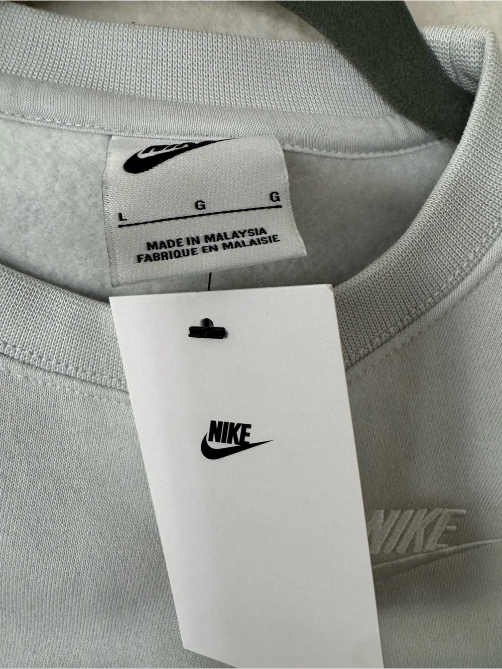 Nike Kids Crewneck Sweatshirt and Joggers Set in Light Beige - Picture 10 of 15